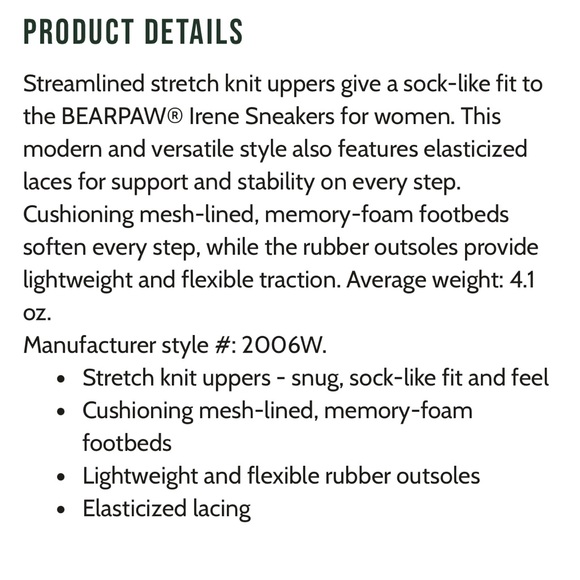 BearPaw Women’s Irene Sneakers - Picture 7 of 7